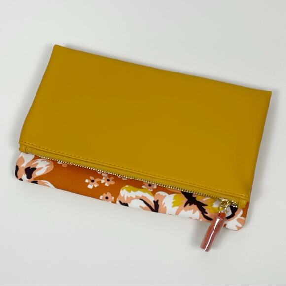 NEW Rachel Pally Reversible Foldover Clutch Zahara Goldenrod Orange Floral - Picture 4 of 10